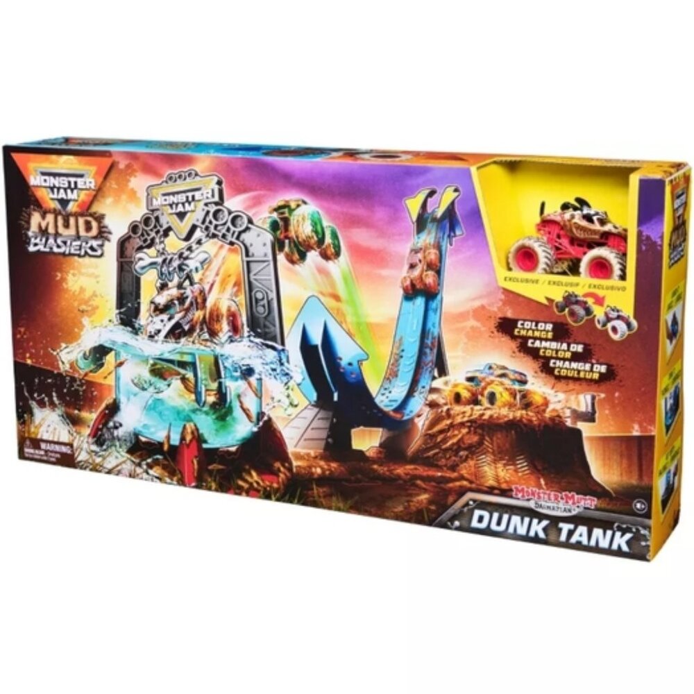 Monster Jam Mud Masters Dunk Tank Playset- New Never Used